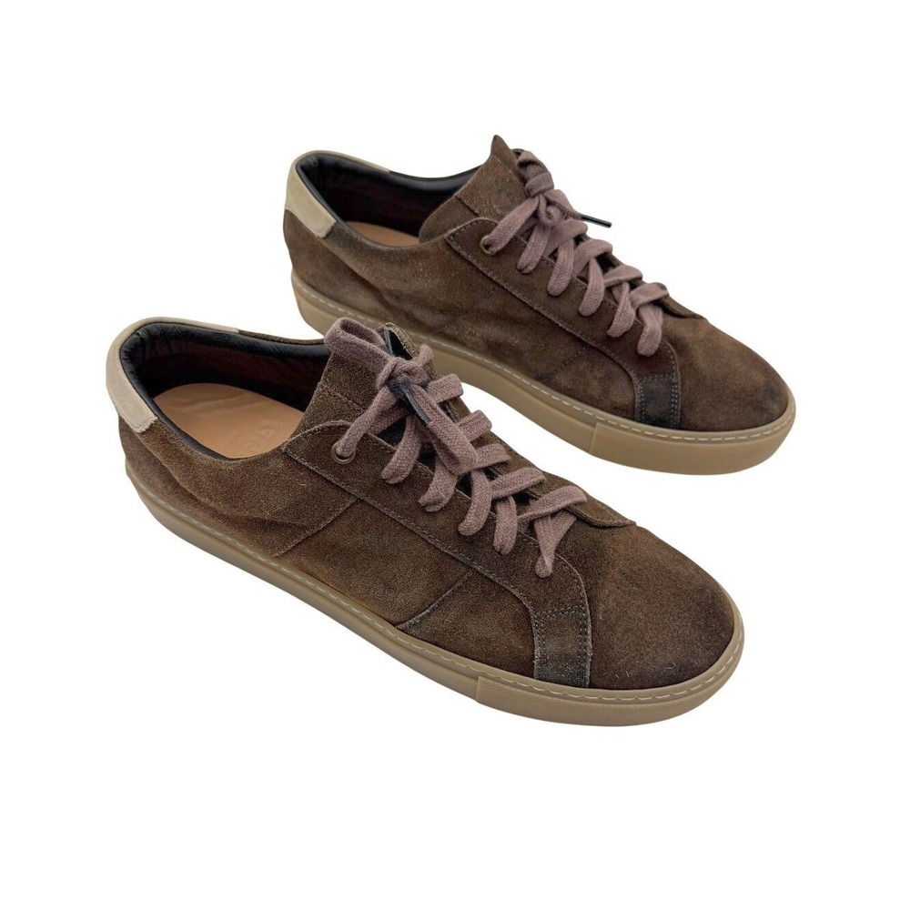 GREATS The Royale Brown Suede Sneakers Made in Italy Mens 10.5 Minimalist Casual